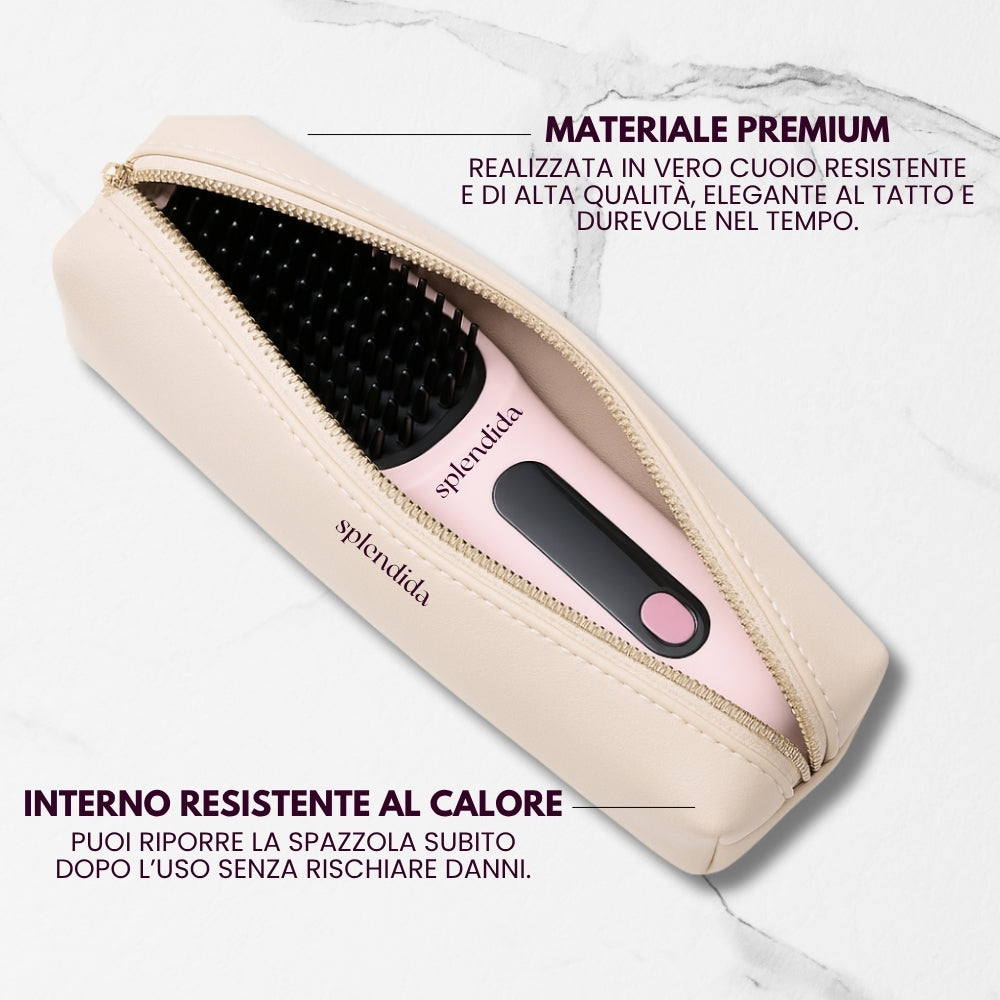 Splendida™ TravelCase in Cuoio per Spazzola