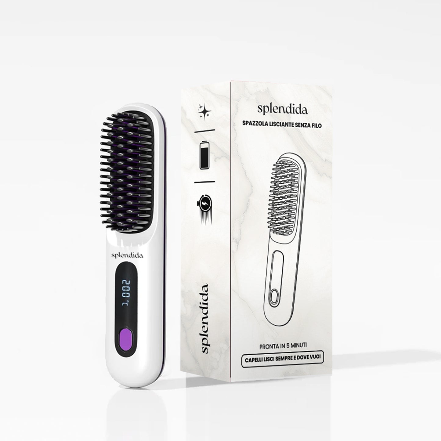 Splendida™ Spazzola Lisciante Portatile